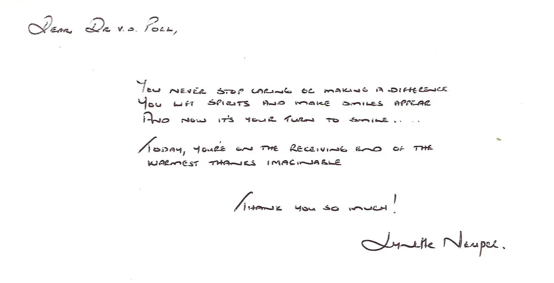 Letter from L Napier